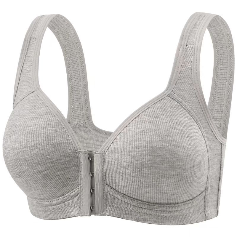Underwire Bra Padded - Plus Size Front Closure Wireless Bra