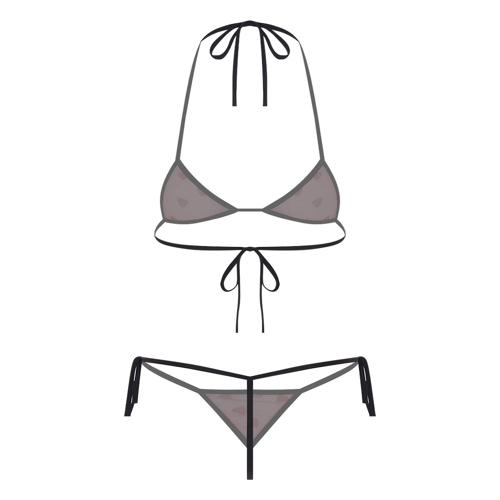 Womens Micro Mini Bikini Linge - Sheer Bra Lace ulasan dan harga
