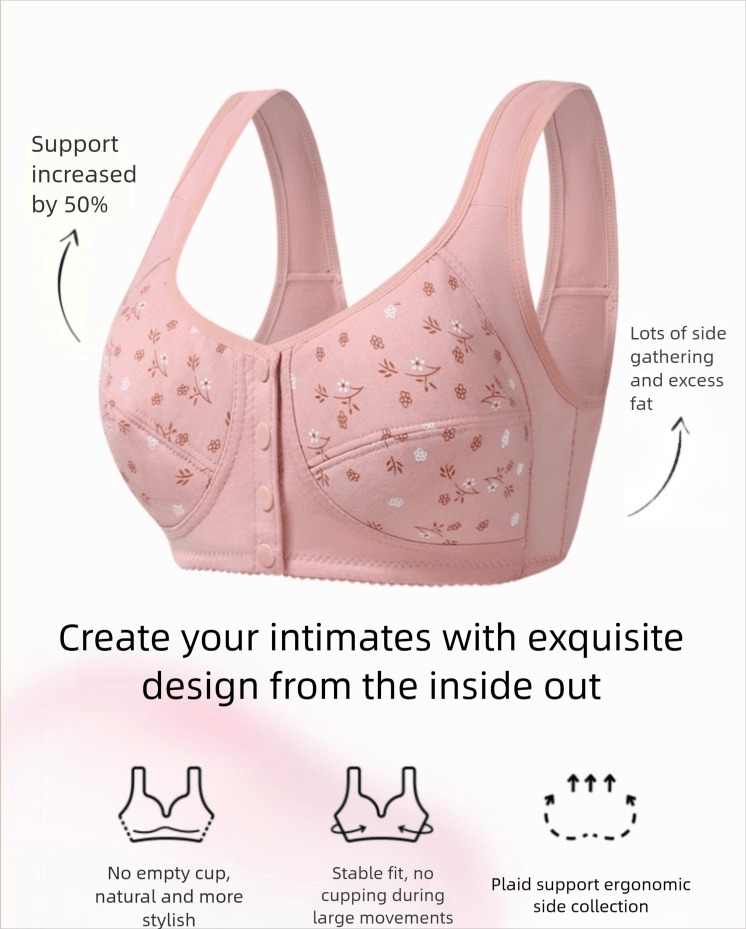7pcs Elegant Lace Push Up Seam - Underwire Bra Padded ulasan dan harga