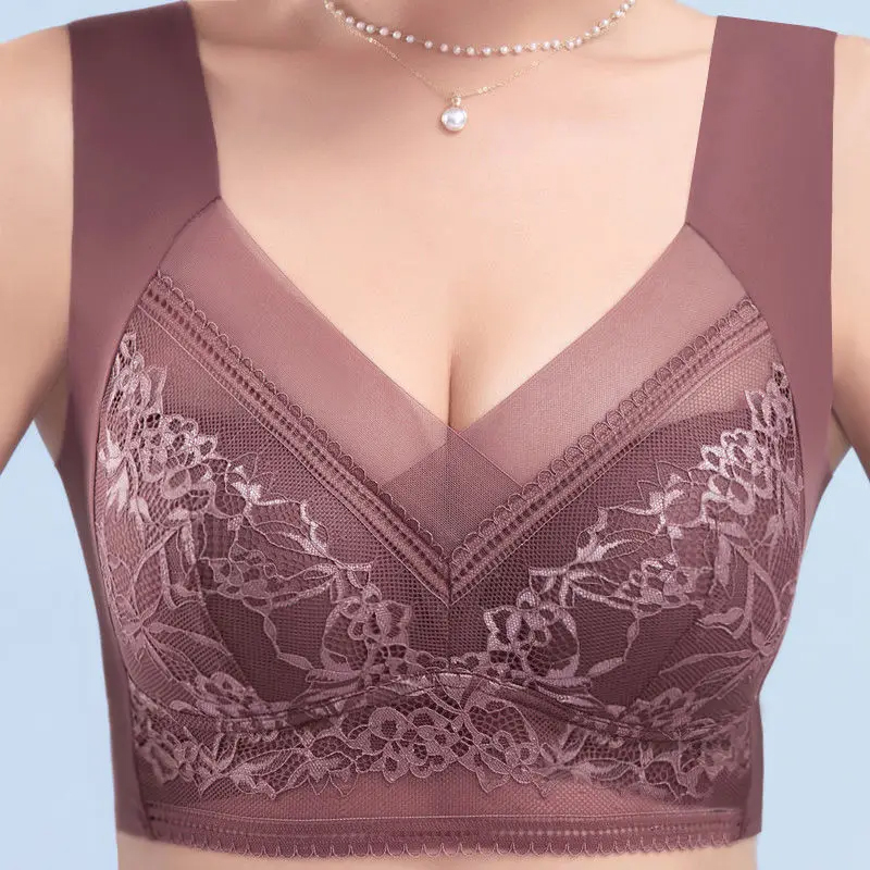 L-6L Women Large Bra Push Up I - Sheer Bra Lace ulasan dan harga