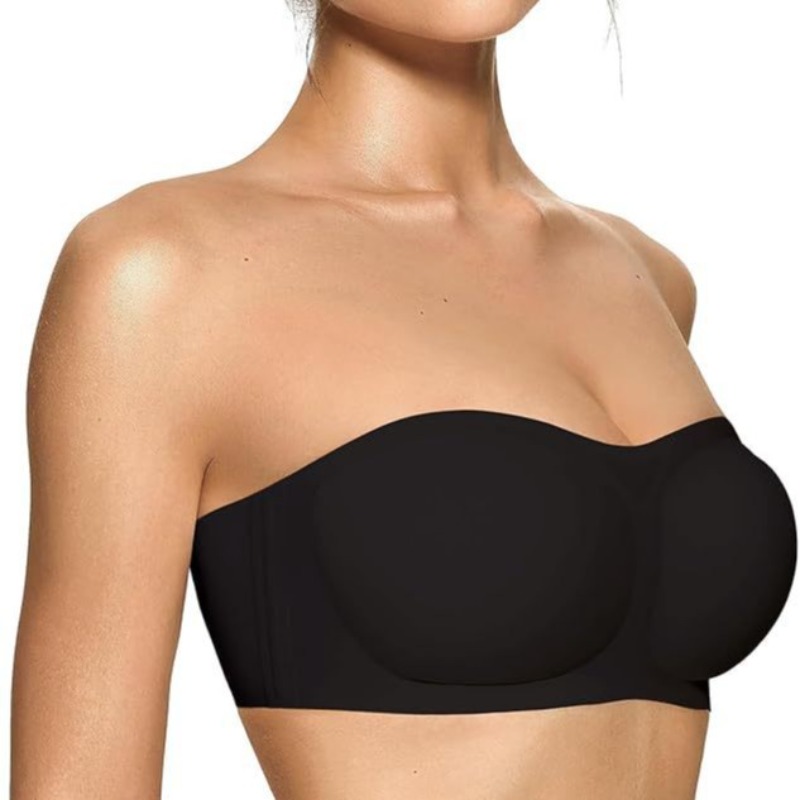 Women's Strapless Bra with Pus - Wirefree Bra Comfort ulasan dan harga